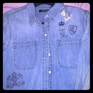 Brand New Ralph Lauren jean shirt nice fit